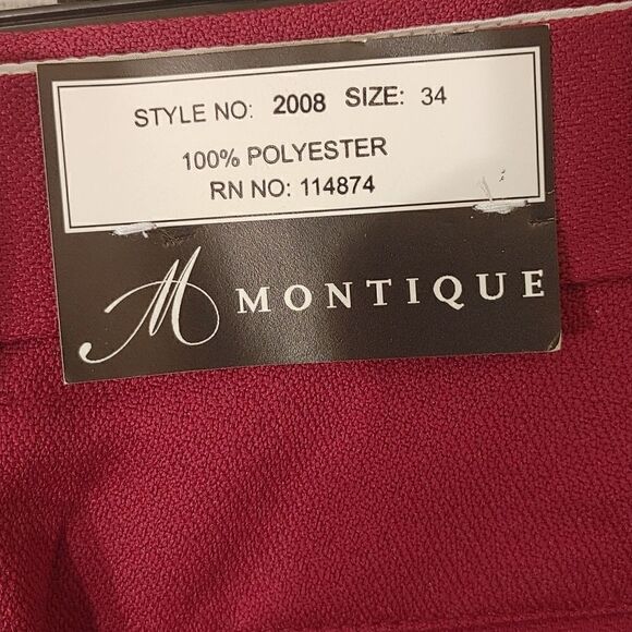 MONTIQUE INT. RUBY RED/WHITE 2 PIECE WALKING SUITS. - Picture 9 of 12